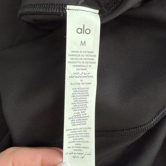 NWT Alo 7/8 High-Waist Airlift Legging Black Size M - Picture 7 of 7